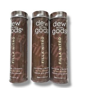 3x Dew of the Gods Under Eye Cream Ultra Peptide Caffeine Retinol 15ml